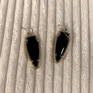 Kendra Scott Skylar Earrings- black and gold
